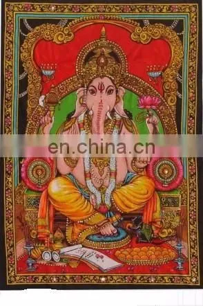 MEDIUM SIZE INDIAN GODS PRINTED WALL HANGINGS Mix Gods