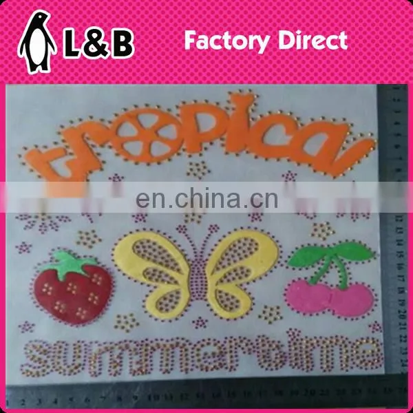New Design Umbrella Hot Fix Motif Chenille Rhinestone Decorative Embroidered Patches photo-4