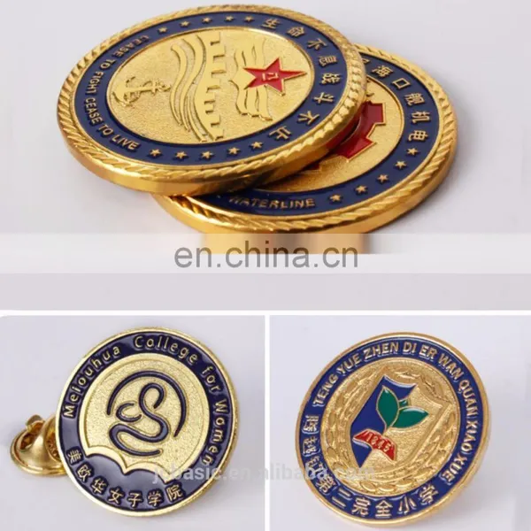 Custom High Quantity Soft Lapel Pins Badge With Gold Butterfly Clutch photo-6