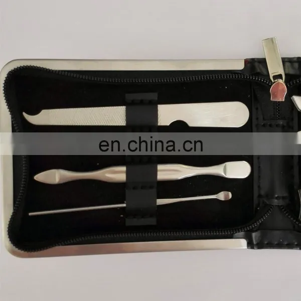 Factory Outlet High Grade Manicure Scissors Set Stainless Steel Silver Polished Nail Clippers photo-2
