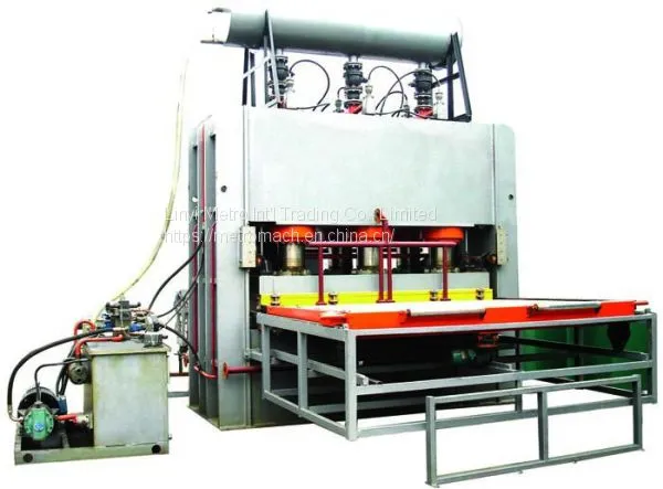 Hydraulic Short Melamine Lamination Press Machine for MDF Board photo-2