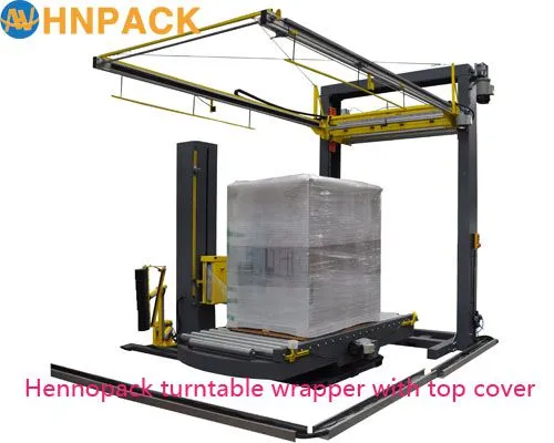 2019-hot-sale-fully-auto-conveyorized-turntable Pallet Stretch Wrapper photo-3