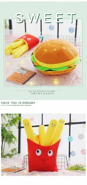 Hamburger Chips Plush Toys photo-3
