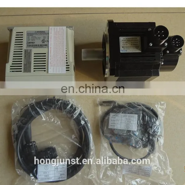 Original TECO 1KW AC Servo Motor JSMA-MA10ABK01 + JSDA-30A 3 Phase 220V For CNC Machine photo-3