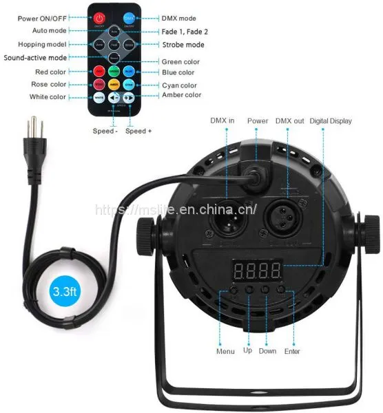 Led Stage Effect Full Power 24W Par Light With 4IN1 RGBW Colour Mixing photo-2