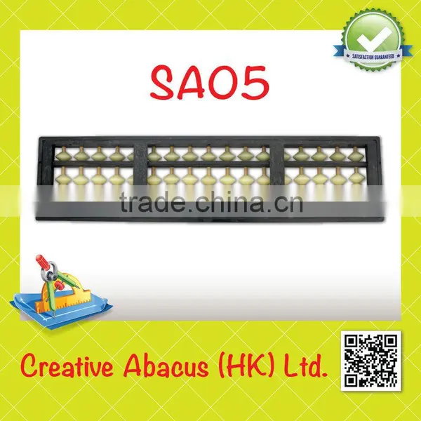 17 Rods Plastic Frame Special Design White Beads Chinese Abacus photo-2