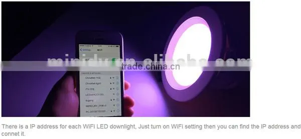 Group Control/Music Control/Timing Control 9W Dimmable WiFi LED Downlight With Both Android And IOS APP Magic Home WiFi photo-4