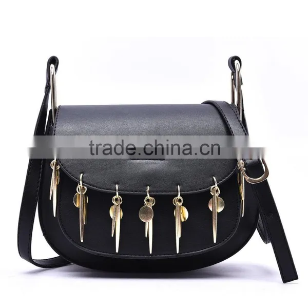 C22771B New Arrival Ladies Fashion Casual Cross-Body Metal Tassels Bags photo-2