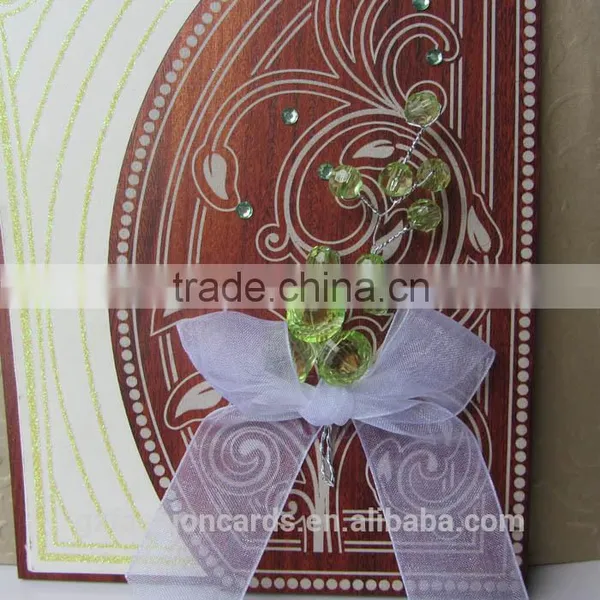 Latest Hot Sale Unique Wooden Engagement Invitation Card For Wedding photo-6