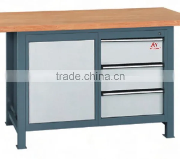 Cold Rolled Steel Garage Use Workbench With Wood Top AX-3322 photo-2