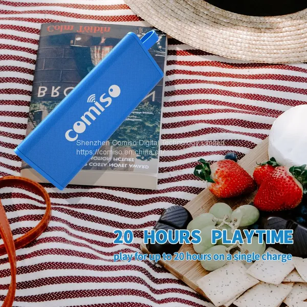 COMISO IPX7 Waterproof Bluetooth Speakers With 10W Loud Sound, 24H Playtime, 100Ft Wireless Range, Support Handsfree Call, TF Card, Portable Outdoor Speaker for Travel photo-2