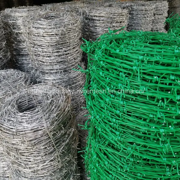 PVC Coated Green Barbed Wire Field Fence Farm Fence Cattle Fence Field Fence Grassland Fence photo-4