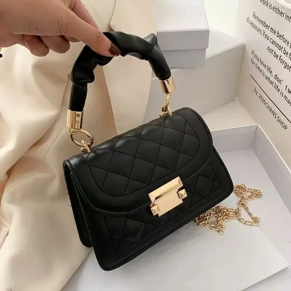 2024 Fashionable Chain Crossbody Handbag for Women, Trendy Small Square Bag photo-2