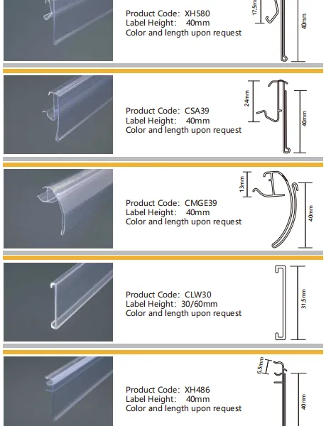Supermarket Shelf Channel Price Holder Shelf Talker Sign Data Strip photo-5