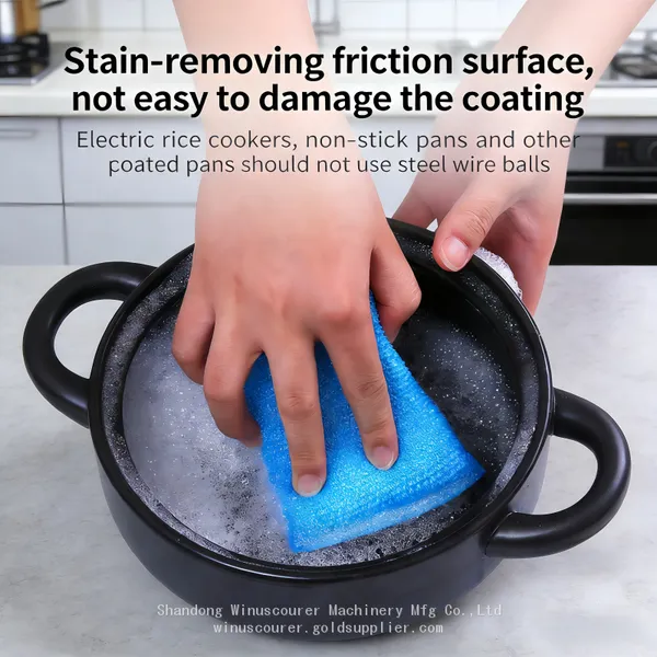 Double-sided Dish Washing Towel Bowl Pot Pan Cleaning Sponges Wash Scouring Pads Cleaner Kitchen Clean Tool photo-2