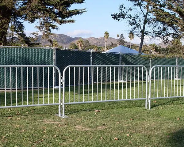 HT-FENCE Galvanized Steel Heavy Duty Metal Safety Crowd Control Barrier (Aluminum) photo-2