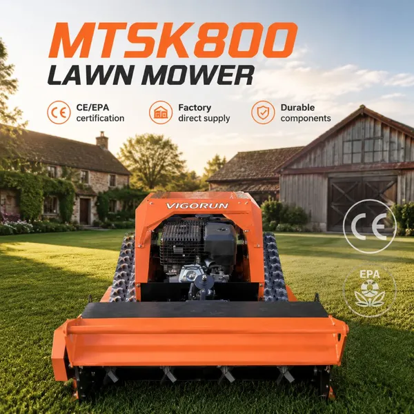 Chinese Manufacturers Track Wireless Radio Control Euro5 EPA Dual Certified Flail Mulcher photo-2