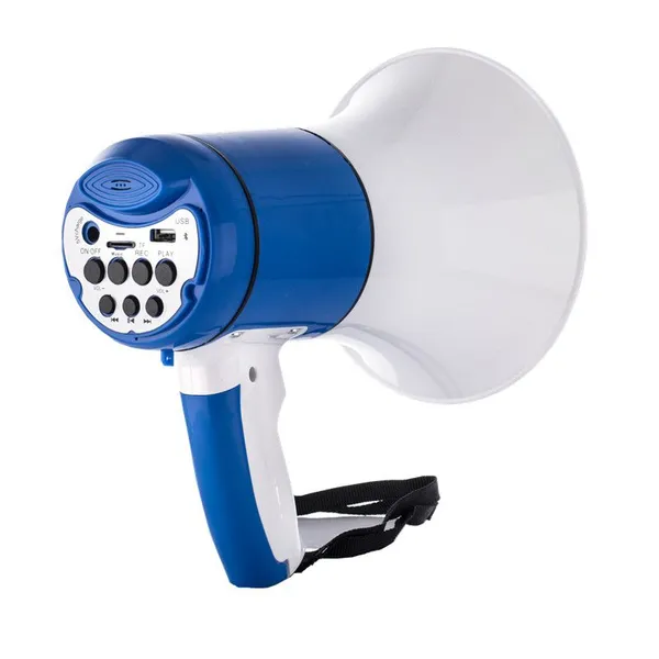30W Electric Rechargeable Handheld Megaphone Portable Speaker With Bluetooth USB TF Card Port photo-2
