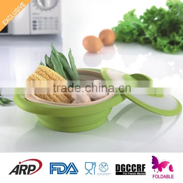 Cheap Non-stick High Temperature Resistant Silicone Food Steamer photo-4