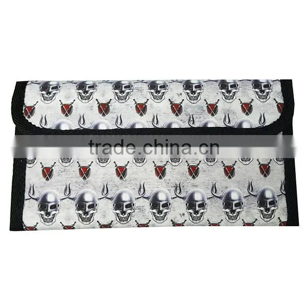 Skeleton Printing Pattern Grey Color Teen Boy Long Wallet photo-2