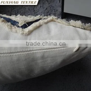 Handcrafted Poly- Cotton Wave Decoration Cushion for Home photo-4