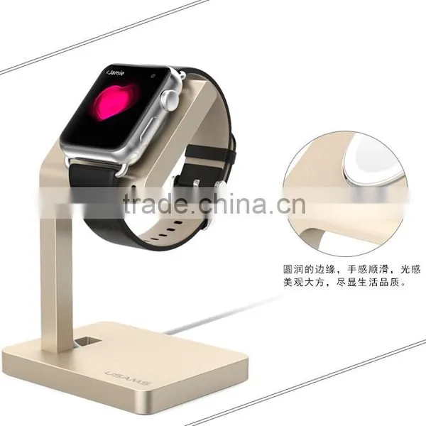 Original USAMS Aluminum Metal Charging Stand Holder Rechargeable Bracket For 42MM Apple Watch MT-3917 photo-4