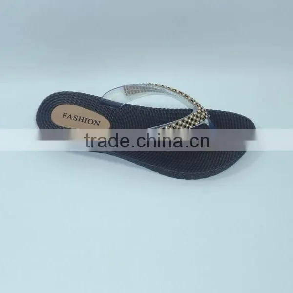 2016 PVC PCU Fashion Lady Pearl Summer Slippers photo-6