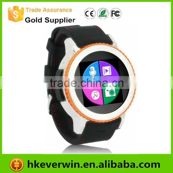 Leather Watch Band 500W Camera Bluetooth / GPS / WIFI 3G GSM Waterproof Android Smart Watch Phone photo-2