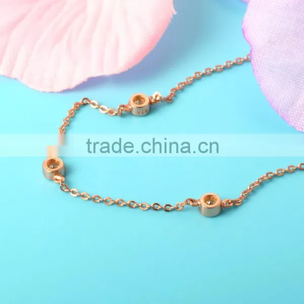 Rose Gold Plated Bead Bracelet in 925 Silver photo-4