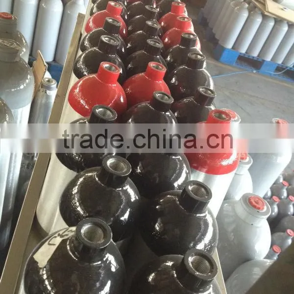 Industrial Gas Cylinder 0.7L Black and Red Color photo-2