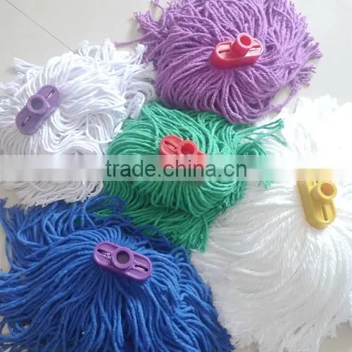 Polyester Mop Head Material and Plastic Pole Material Polyester Cotton End Loop Mop Head photo-3