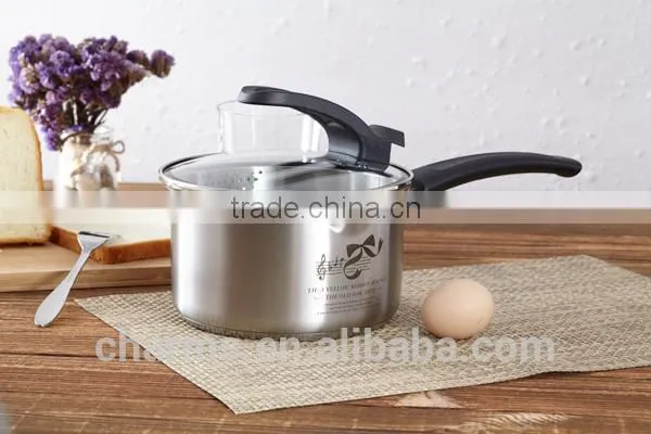 Charms Induction Stainless Steel Cooking Pan Sauce Pan photo-3