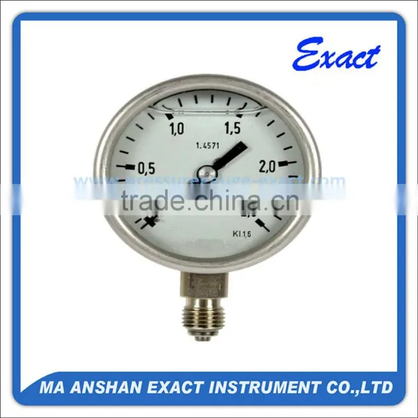 All Stainless Steel Vibration-proof Oil Pressure Gauge