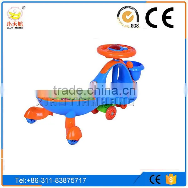 Simple Style Child Waggle Car With Mute PU Glittering Wheels, Passed CE, EN71, SGS Test, Kids Swaying Bike photo-2