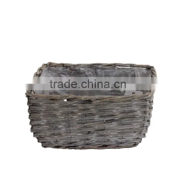 2pcs Garden Flower Basket With Long Liner Factory Direct Supply