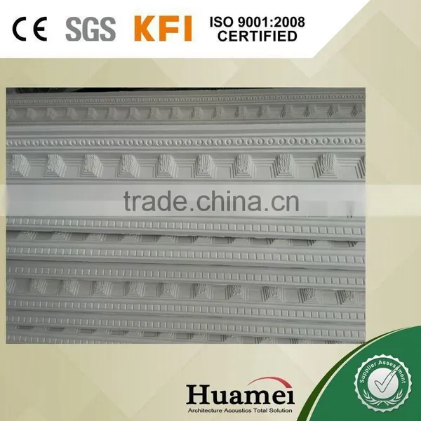 Green New Building Material Decorative Gypsum Ceiling Cornice Factory With Panel/pillars/corner Design