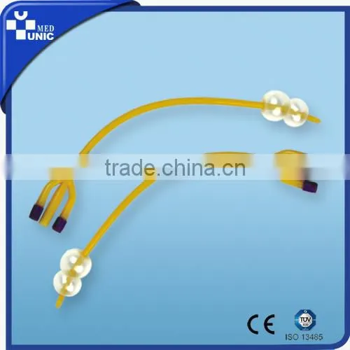 3-way Double Balloons Foley Catheter