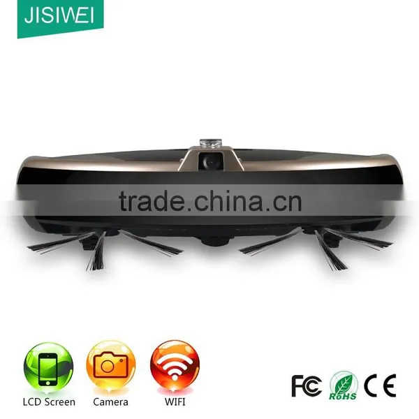 2016 Newest Robot Vacuum Cleaner 3 in 1 Functions JISIWEI S+ Golden Carpet, Wooden Floor, Marble photo-3