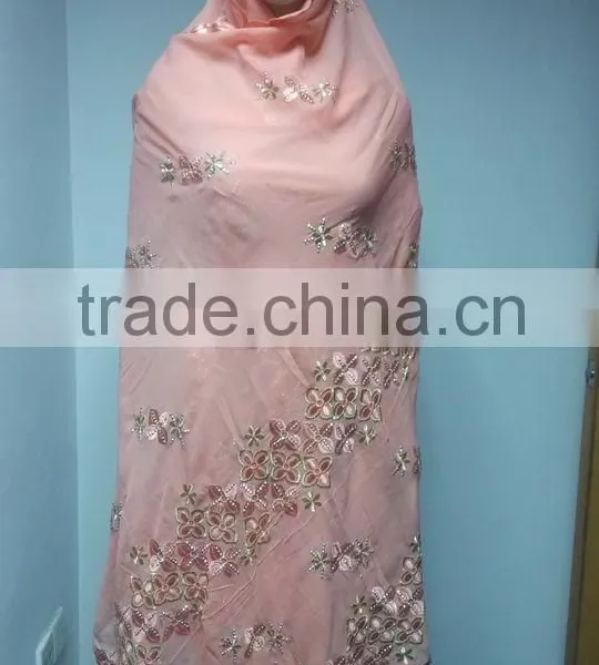 SCF-0416 High Popular Hot Fashion Ladies Scarf With Fancy Design Good Quality for African Women Wedding Party Decoration photo-3