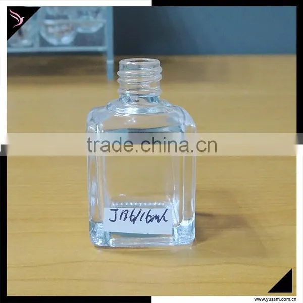 Empty Glass Nail Polish Bottle Square Glass Bottles