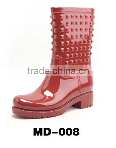 Women Fashion Clear PVC Rain Boots MD-001 photo-5
