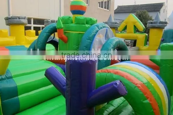 Gaint Mickey Mouse Inflatable Amusement Park With Tannal and Slide photo-5