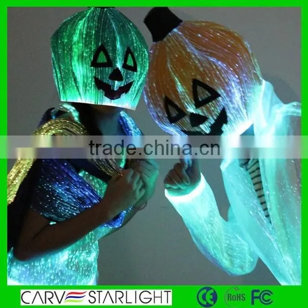 Light up Pumpkin Hat Luminous Pumpkin Hats for Halloween Decoration