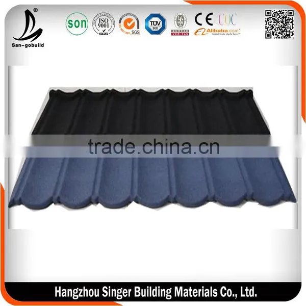 2016 Ghana Hot Sale Stone Coated Metal Roofing Tile For Metal Roofing Materials photo-3