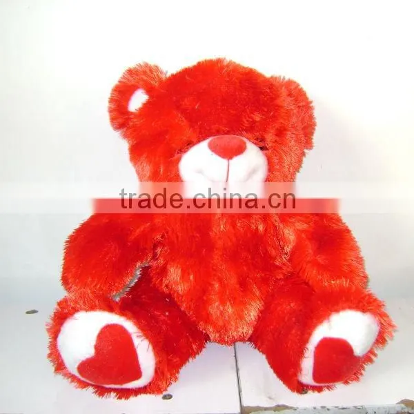 25cm Lovely and Beautiful Red Stuffed Plush Teddy Bear