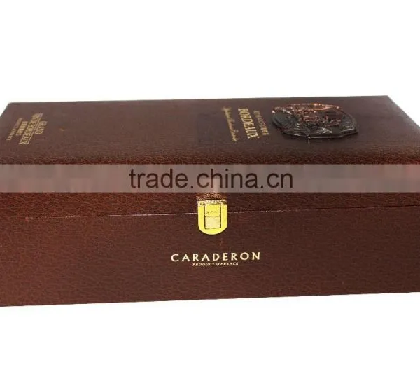 2015 Custom Design Leather Wine Box, Wine Gift Box photo-4