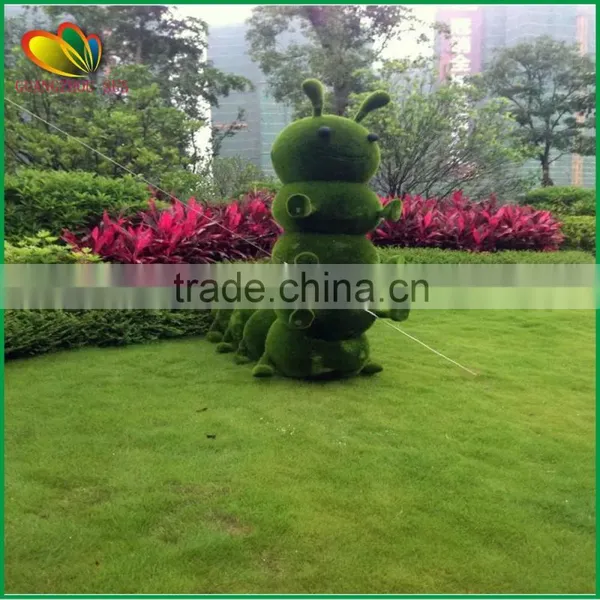 2015 Chinese Hottest Artificial Landscape Grass Topiary Animal Glass Animal for Garden Decoration