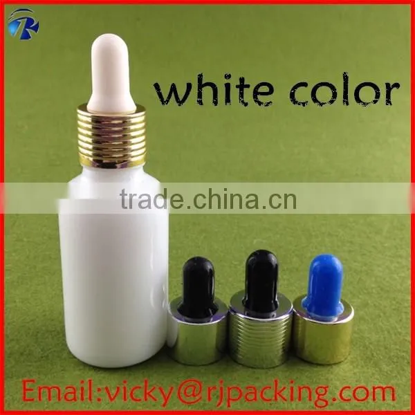 White Porcelain Glass Bottle/fancy Glass Dropper Bottle/essential Oil Bottle photo-5