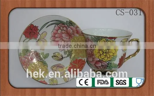 Ceramic Bone China Cup and Saucer photo-2
