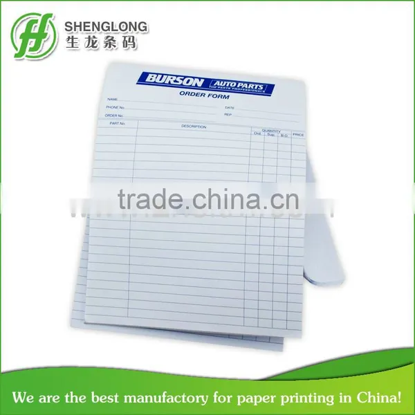Restaurant Docket Book Menu Duplicate Form